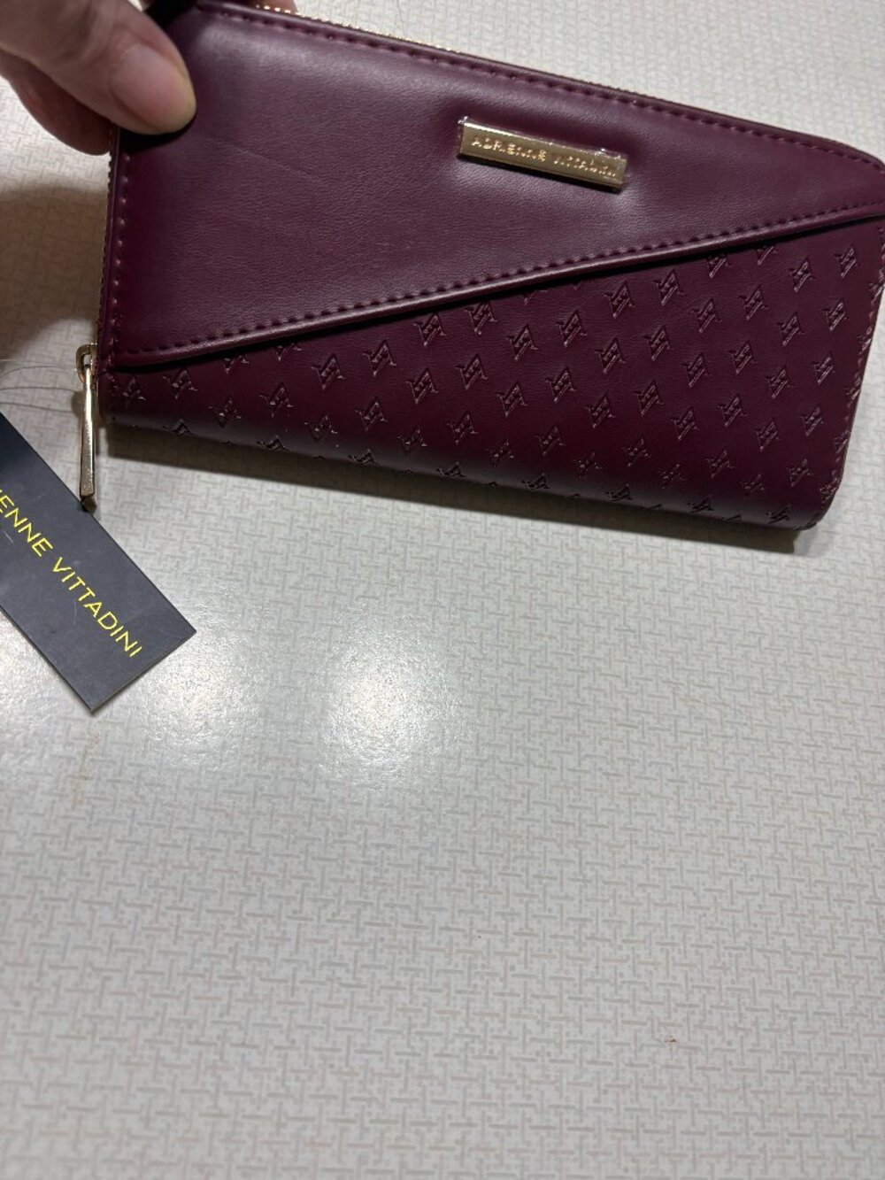 NWT Adrienne Vittadini Burgandy Wallet